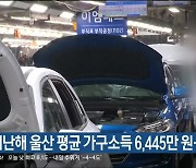 지난해 울산 평균 가구소득 6,445만원..전국 4위