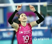 공격성공, 세레모니하는 김연경.