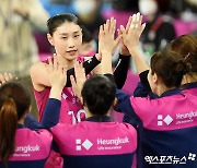 김연경 '모든 선수들과 함께 하이파이브'[포토]