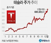 [그래픽] 테슬라 주가 추이