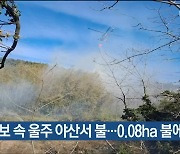 건조경보 속 울주 야산서 불..임야 0.08ha 불에 타