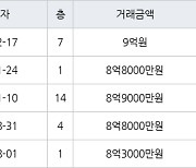 서울 일원동 수서1-1단지아파트 39㎡ 9억원.. 역대 최고가