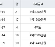 인천 동춘동 송도파크자이 70㎡ 4억3900만원.. 역대 최고가