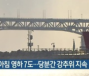 부산, 내일 아침 영하 7도..당분간 강추위 지속