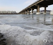 세밑 한파가 만든 한강 얼음