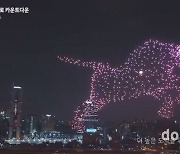 새해맞이 드론 1000대 띄운 현대차.. "밝은 미소 되찾길"