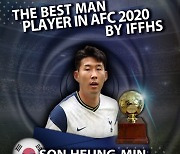 손흥민, IFFHS '올해의 아시아 선수' 선정..아즈문-미나미노 제쳤다