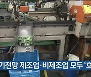 1월 경기전망 제조업·비제조업 모두 '흐림'