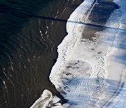 [TF포토] '최강 한파에 얼어버린 한강'