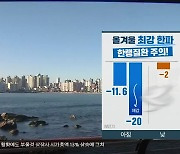 [날씨] 부산 올겨울 최강 한파..체감온도 '영하 21도'