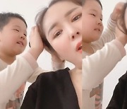 장영란 8살 子, 엄마 '뿌까머리'에 머리채 잡기.."세상 싫어해" [★해시태그]