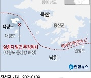 [그래픽] 백령도 해상 실종 해군간부 발견 위치