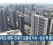 전북 아파트 매매·전세가 오름세 지속..상승 폭 줄어