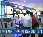 세계 최대 가전·IT 전시회 'CES 2021' 6개 기업 참가