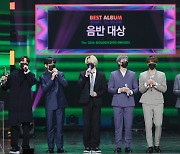 BTS, 골든디스크 4년연속 음반 대상..역대 최초 '대상 5관왕'