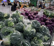 오르는 생활물가 '채소·과일 9.7% 상승'