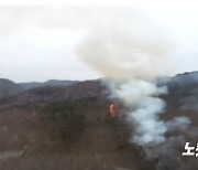 경주국립공원 야산 산불..60대 방화 용의자 검거