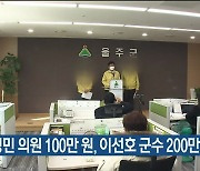 박성민 의원 100만 원, 이선호 군수 200만 원 구형