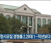 울산대 정시모집 경쟁률 2.29 대 1..작년보다 낮아