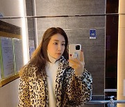 '홍록기♥' 김아린, 호피무늬 잘 어울리는 걸크러시 매력.."치타여사"