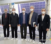 성윤모 장관, 태양광 모듈 제조기업 현장 방문
