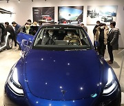 테슬라 '중형 SUV '모델Y' 국내 최초 공개'