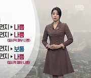 [날씨] 대구·경북 황사 영향으로 미세먼지 '나쁨'..안개 주의!