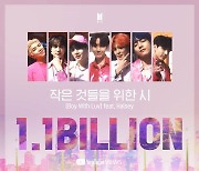 방탄소년단 11억뷰, '작은 것들을 위한 시' MV로 통산 2번째[공식]