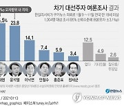 [그래픽] 차기 대선주자 여론조사 결과