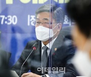 [포토]군사시설 보호구역 해제 당정협의, '발언하는 서욱 국방부 장관'
