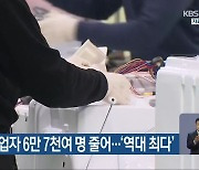 경남 취업자 6만 7천여 명 줄어..'역대 최다'