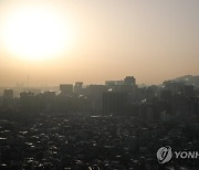 대기 정체 희뿌연 서울