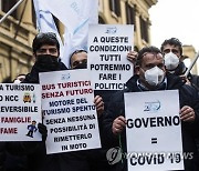 ITALY PROTEST PANDEMIC CORONAVIRUS COVID19