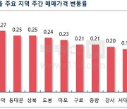 "외곽 중저가 매수세·강남 재건축 기대감"..서울 아파트 0.14%↑