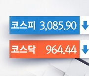 외국인·기관 매도세로 하락 마감..증권주 조정, 화장품주 상승세