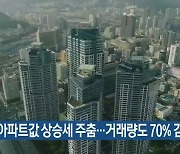 부산 아파트값 상승세 주춤..거래량도 70% 감소