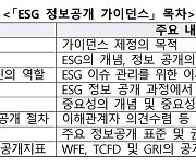 거래소, 상장사 ESG 정보공개 가이던스 제정