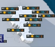 [날씨] 충북 내일 '강추위'..체감온도↓
