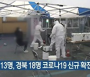 대구 13명, 경북 18명 코로나19 신규 확진