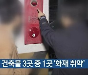 충북 건축물 3곳 중 1곳 '화재 취약'