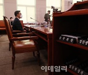 [포토]법사위 인사청문회, '질의 듣는 김진욱 공수처장 후보자'