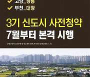 3기 신도시 사전청약 7월부터 본격 시행