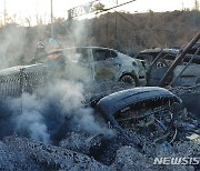 인천 중고차 수출단지 화재, 잿더미 된 자동차