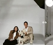 김원효♥심진화, 반려견과 함께 가족사진..이렇게 훈훈한 부부 또 있나요