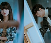 '런 온' 최수영X강태오, 초 밀착 스틸컷 공개..'아찔' 텐션에 숨멎