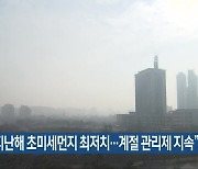 "전북 지난해 초미세먼지 최저치..계절 관리제 지속"