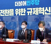 민주당 "경제계 목소리 적극 수렴" 기업규제 혁신 '착수'..중도층·친기업 행보?
