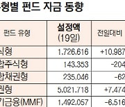 [표]유형별 펀드 자금 동향(1월 19일)