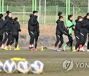 강진서 전지훈련하는 여자축구 국가대표팀