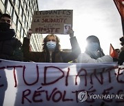 FRANCE PARIS UNIVERSITY STUDENTS PROTEST